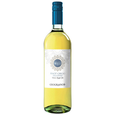 Вино Pinot Grigio Delle Venezie Geografico сортовое ординарное белое сухое, 750мл