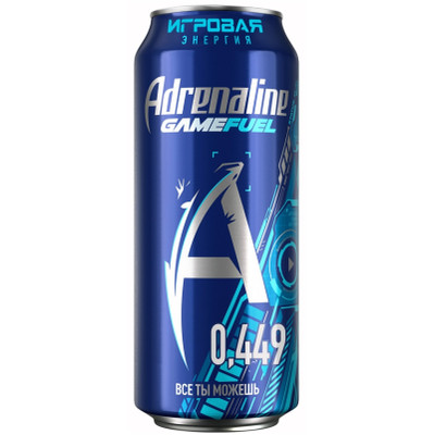 Энергетический напиток Adrenaline Game Fuel, 449мл