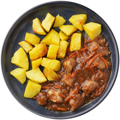 Картофель томленый с мясом и овощами Шеф Перекресток, 250г