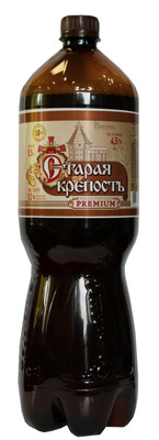 Пиво Старая Крепость Премиум светлое фильтрованное 4.5%, 1.5л