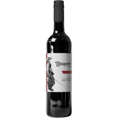 Вино Lе Musqueter Merlot красное сухое 14%, 750мл