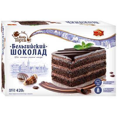 Торт День торта бельгийский шоколад, 420г