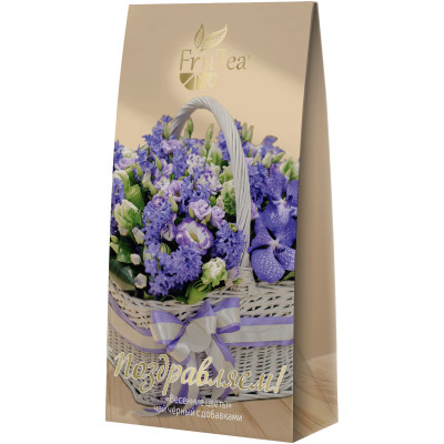 Чай FruTea Весенние цветы с добавками среднелистовой чёрный, 50г