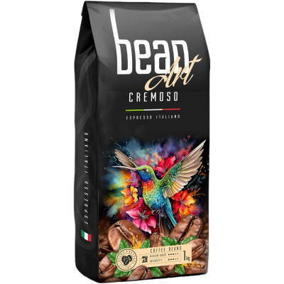 Кофе Bean Art Cremoso жареный в зёрнах, 1кг