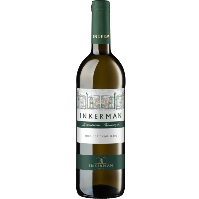 Вино Инкерман белое полусухое 13.5%, 750мл