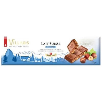 Шоколад Villars молочный с фундуком, 300г