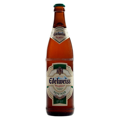 Напиток пивной Edelweiss Пшеничное нефильтрованный 4.9%, 450мл