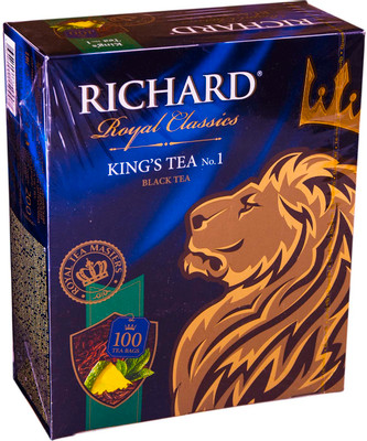 Чай Richard Kings Tea No.1 чёрный в пакетиках, 100х2г