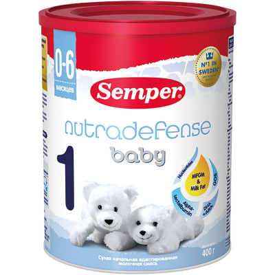 Молочная смесь Semper baby Nutradefense 1, 400г