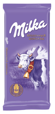 Шоколад молочный Milka с альпийским молоком, 100г