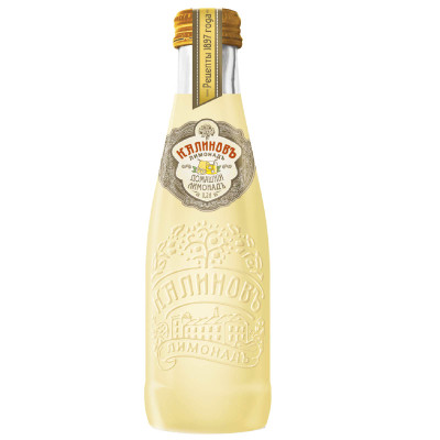 Напиток Калиновъ Лимонадъ Винтажный Домашний безалкогольный сильногазированный, 200мл