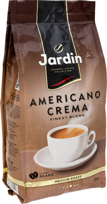 Кофе Jardin Americano Crema жареный в зёрнах, 250г