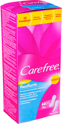 Прокладки Carefree Fresh flexiform ежедневные, 18шт