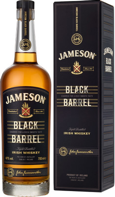 Виски Jameson Black Barreл 40% в подарочной упаковке, 700мл