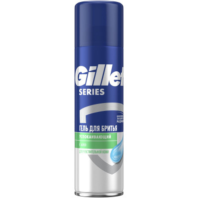 Гель для бритья Gillette Sensitive алоэ вера для чувствительной кожи, 200мл