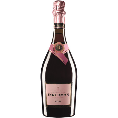 Вино игристое Inkerman розовое полусладкое 13-13.5%, 750мл