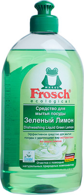 Средство для мытья посуды Frosch зелёный лимон, 500мл