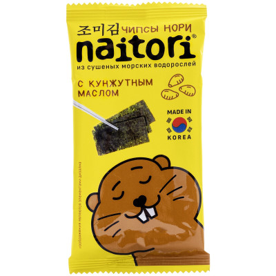 Чипсы Naitori Нори с кунжутным маслом, 3г