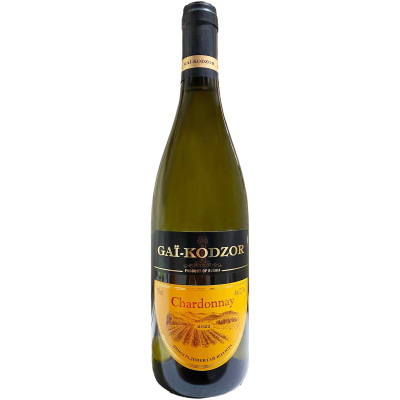 Вино Gai-Kodzor Chardonnay белое сухое 12.5%, 750мл