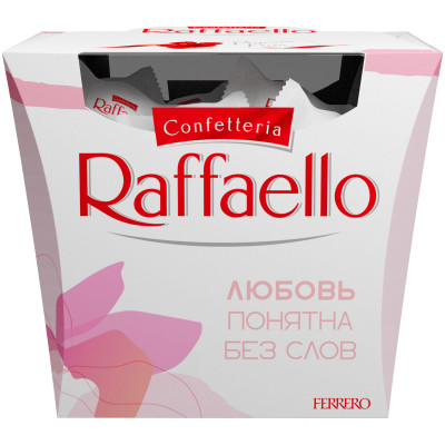 Конфеты Raffaello миндаль и кокос, 150г