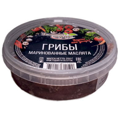 Маслята Домашние шедевры маринованные, 250г