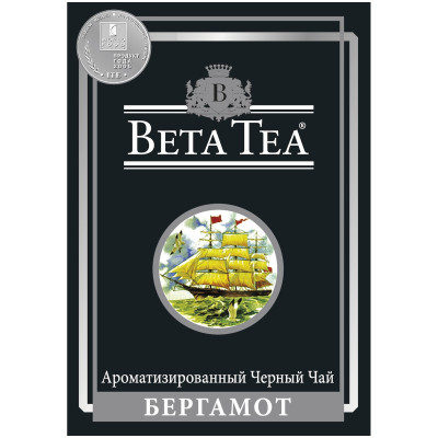 Чай Beta Tea чёрный байховый с бергамотом листовой, 100г
