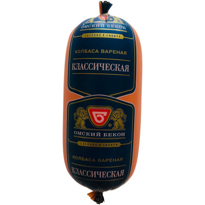 Колбаса Омский Бекон варёная классическая, 450гр