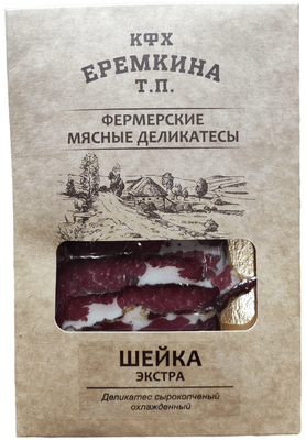 Шейка Еремкина Т.П. Экстра из свинины продукт сырокопченый категории В сервировочная нарезка, 100г