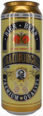 Пиво Brauburger светлое фильтрованное 4.9%, 500мл
