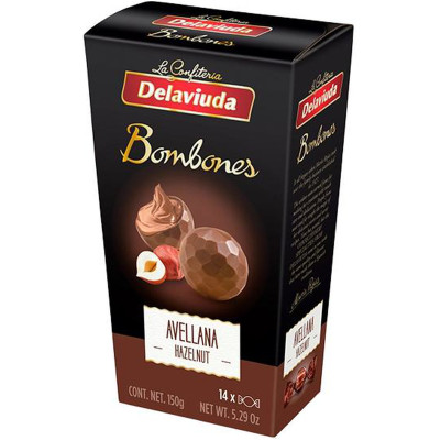 Конфеты Delaviuda из молочного шоколада с фундуком, 150г