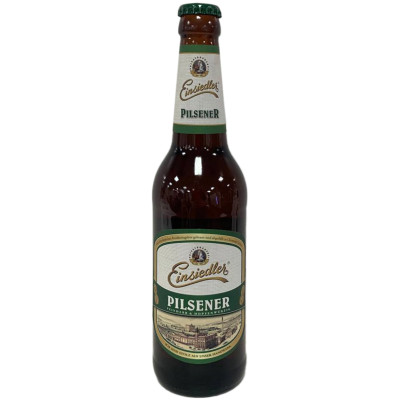 Пиво Einsiedler Pilsener светлое пастеризованное 4.9 %, 500мл