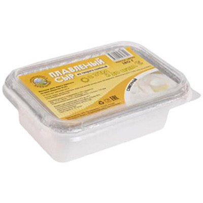 Сыр плавленый Левашово солёный сливочный из творога 35%, 180г