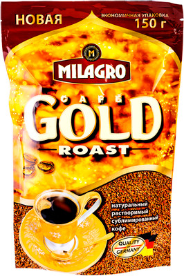 Кофе Milagro Gold Roast натуральный растворимый, 150г