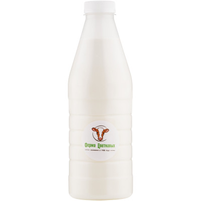 Молоко Ферма Цветковых коровье пастеризованное 3.5-4.5%, 1л