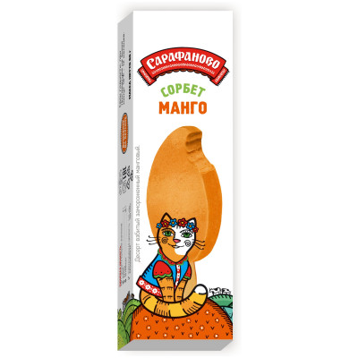 Десерт Сорбет манго взбитый замороженный Сарафаново, 60г