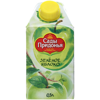 Сок Сады Придонья зелёное яблоко, 500мл