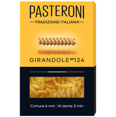 Изделия макаронные Pasteroni Джирандоле №124 группа А высший сорт, 400г