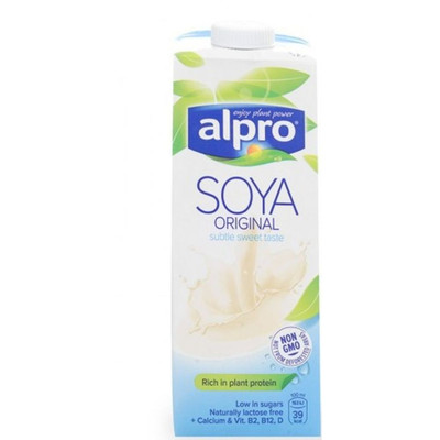 Напиток соевый Alpro Soya с кальцием 1.8%, 1л