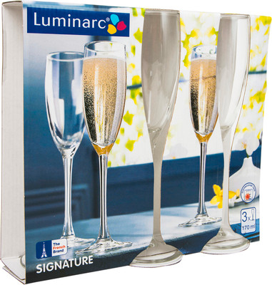 Набор фужеров Luminarc Сигнатюр для шампанского, 3х170мл