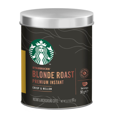 Кофе Starbucks Blonde Roast растворимый с добавлением жареного молотого порошкообразный, 90г