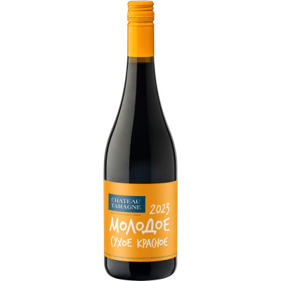 Вино Chateau Tamagne Молодое красное сухое 12.3%, 750мл
