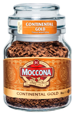 Кофе Moccona Continental Gold натуральный растворимый, 47.5г
