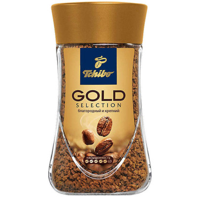 Кофе Tchibo Gold Selection растворимый, 95г