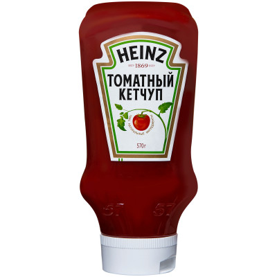 Кетчуп Heinz Томатный Top-Down, 570г