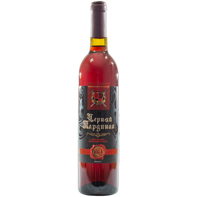 Вино Чёрный Кардинал красное полусладкое 12%, 700мл