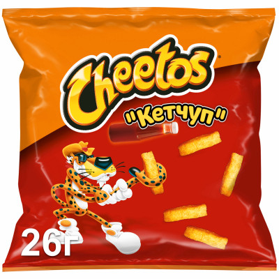 Кукурузные снеки Cheetos Кетчуп, 26г