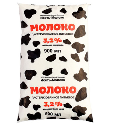 Молоко Исеть-Молоко пастеризованное 3.2%, 900мл
