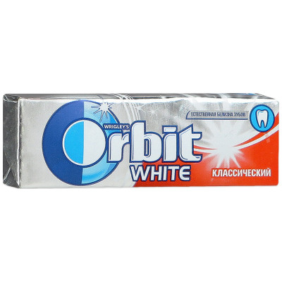 Жевательная резинка Orbit White Классический, 10шт