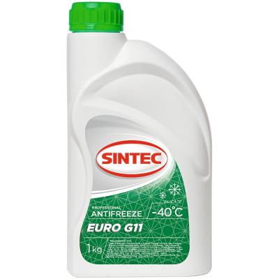Жидкость Antifreeze Euro-40 Sintec G11 охлаждающая, 1 кг