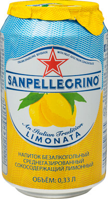 Напиток сокосодержащий San Pellegrino Limonata среднегазированный, 330мл